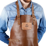 Personalized Genuine Leather Apron with Your Name on it