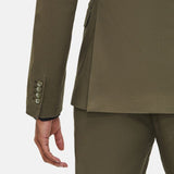 3 Piece Olive Green Wedding Suit For Mens