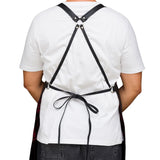 Genuine Clean Split Black Bar Leather Apron