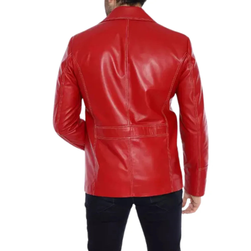 Brad-Pitt-Fight Club-Leather Jacket-Tyler Durden-Jacket