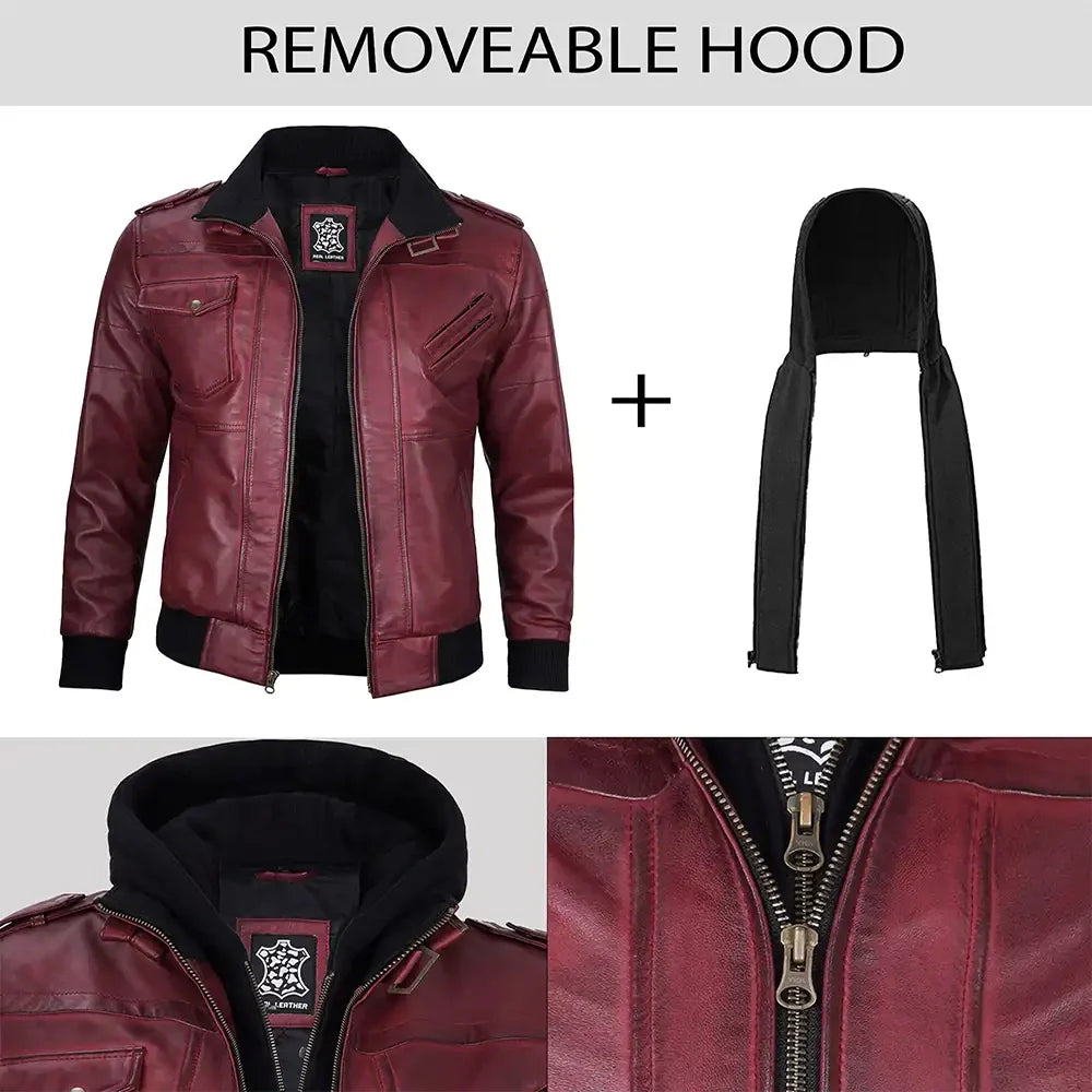 Maroon-Bomber-Leather-Jacket-For-Men