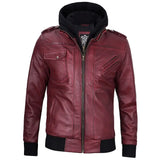 Maroon-Bomber-Leather-Mens-Jacket