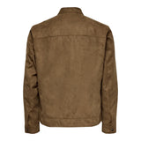 Men's Cognac Brown Suede Leather Jacket