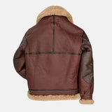 RAF-Fur-Shearling-B3-Maroon-Leather-Jacket-Men