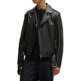 Slim-fit-black-biker-mens-jacket