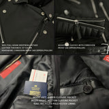 Men’s Quilted Black Leather Motorcycle Jacket