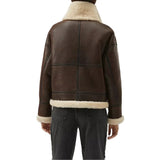 Women’s Brown B3 Sheepskin Aviator Jacket