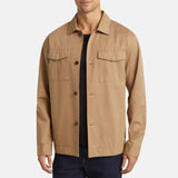 Beige Cotton Jacket Mens