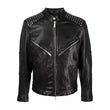 Studded Mens Leather Motorcycle Jacket