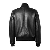 Mens High Neck black bomber jacket