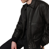 Leather Bomber Jacket