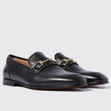 black-buckle-leather-loafer