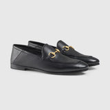 black-buckle-leather-loafers-womens