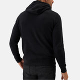 Mens Essential Black Fleece Hoodie 