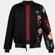 Black Floral Bomber Jacket Mens