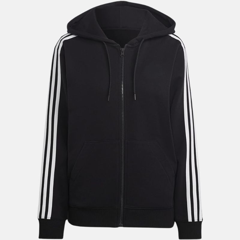 Black Hoodie Track Jacket Womens