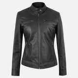 Black Leather Biker Jacket