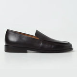 Black Leather Loafers Womens