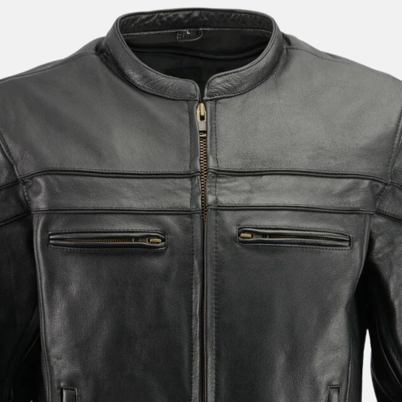 Black Leather Motorcycle Jacket