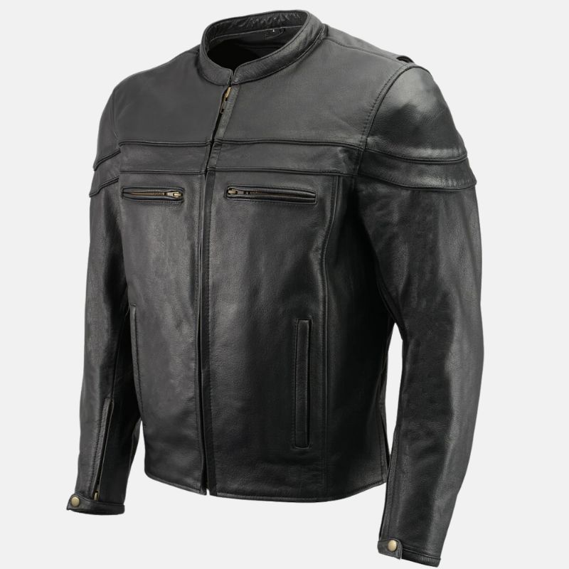 Black Leather Motorcycle Jacket