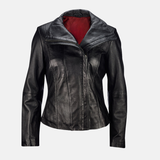 Black Leather Motorcycle Jacket Womens