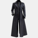 Black Leather Trench Coat Mens