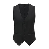 Men's Black 3 Piece Shawl Lapel Slim Fit Tuxedo