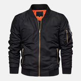 Black Reversible Ma-1 Bomber Jacket For Mens