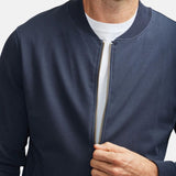 Fleece Blue Bomber Jacket Mens