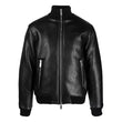 Mens High Neck black bomber jacket