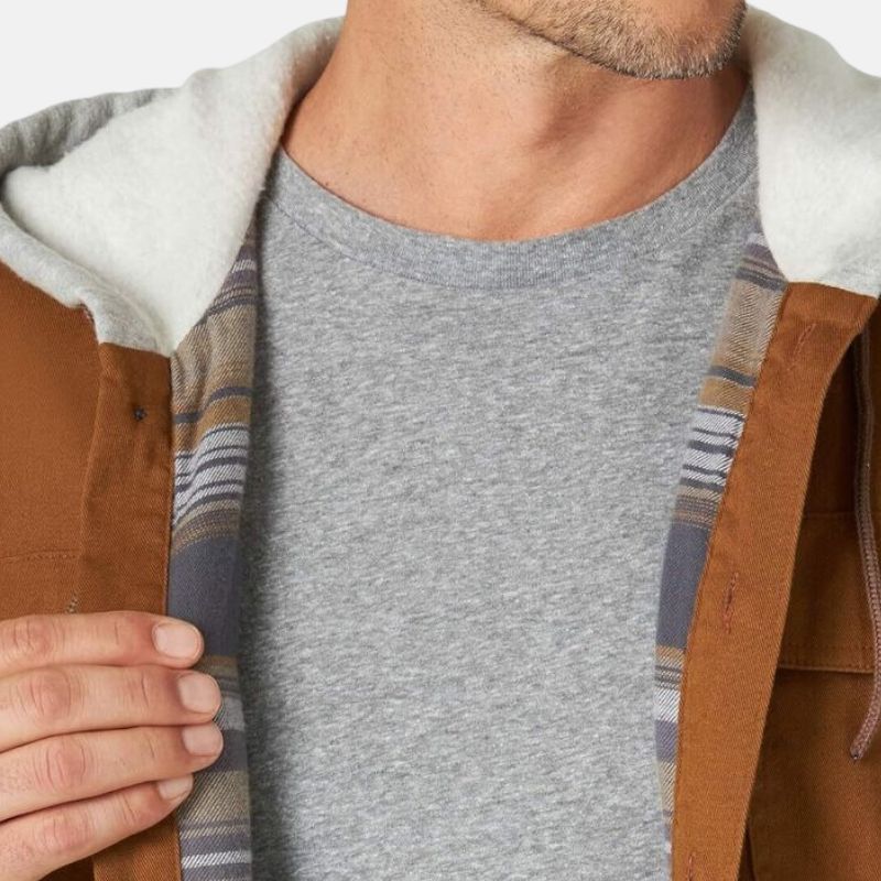 brown-flannel-lined-twill-cotton-hooded-jacket