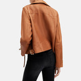 Womens Leather Brown Jacket