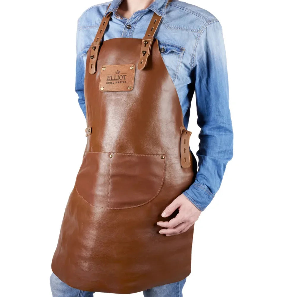 Personalized Genuine Leather Apron with Your Name on it