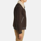 Shearling Bomber Jacket Mens