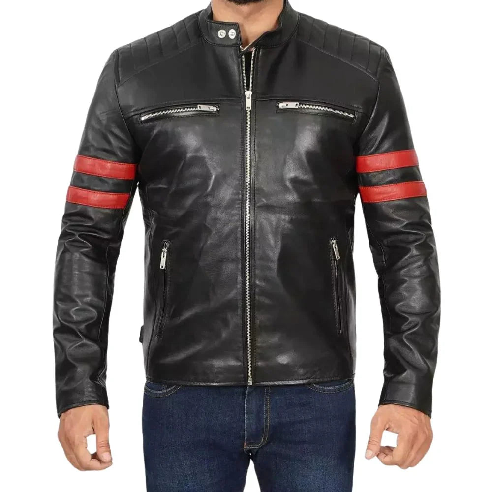 cafe-racer-mens-red-strip-leather-jacekt