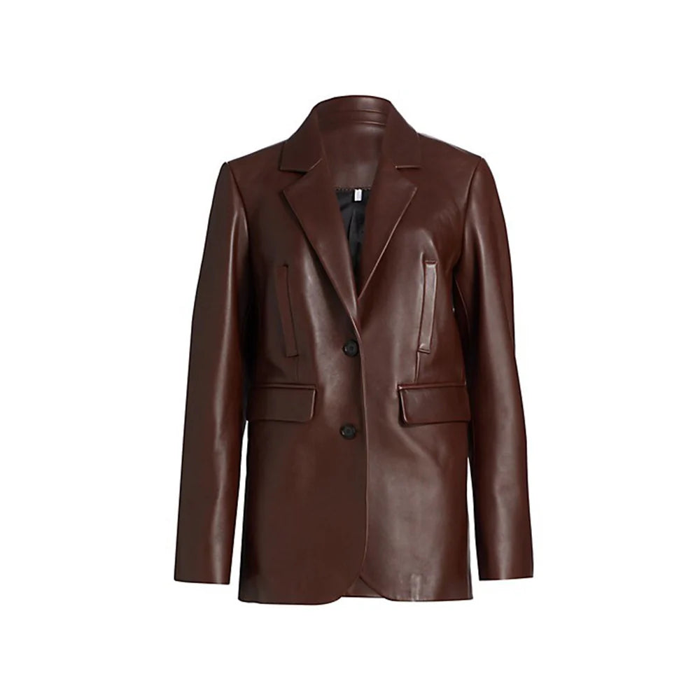 choco-brown-leather-blazer