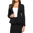 Slim Fit Wool Black Womens Blazer