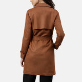 Brown Trench Coat For Womens