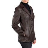 dark-brown-leather-blazer-for-womens