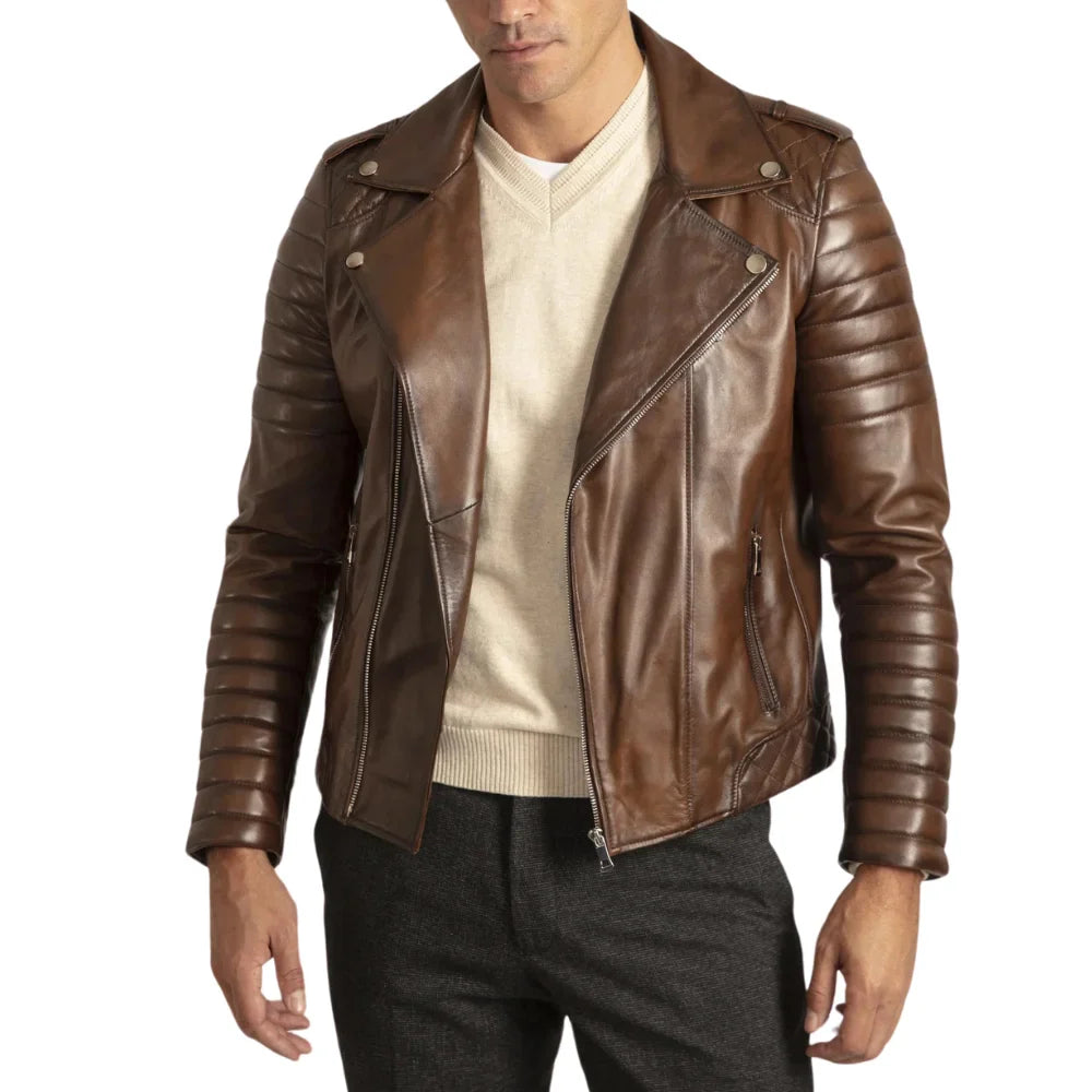 distressed-brown-leather-biker-jacket