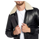 mens-black-bomber-leather-jacket