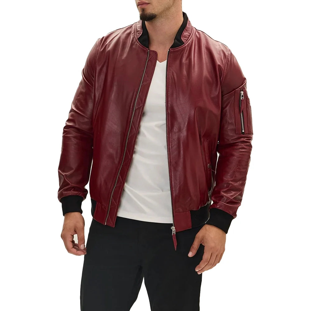 genuine-leather-bomber-jacket-burgundy