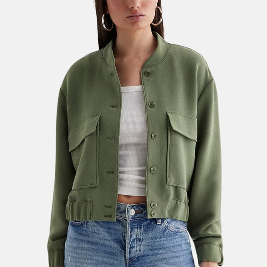 green bomber jacket