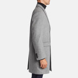 Grey Long Wool Coat Mens