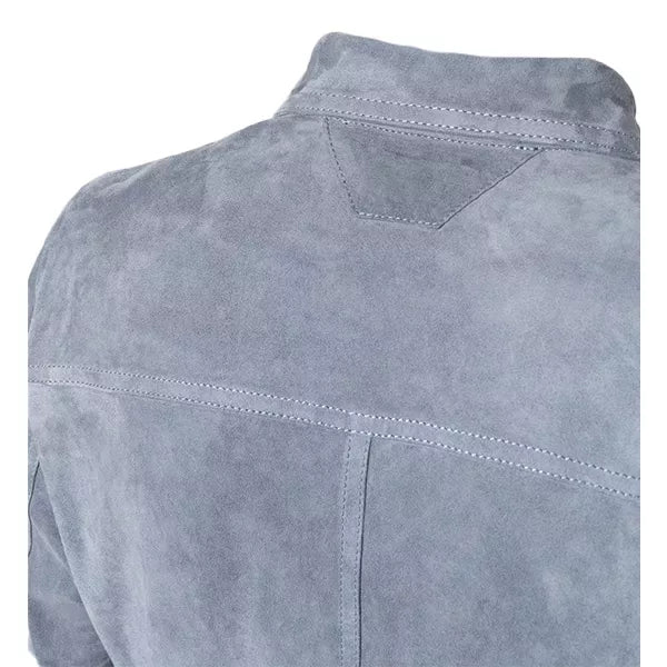 Grey Suede Jacket For Men