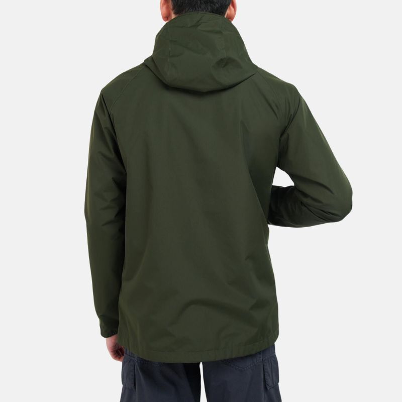 Green Lightweight Hooded Parka Jacket For Mens