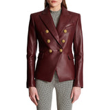 kim-womens-maroon-leather-blazer