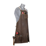 Blacksmith Leather Apron with Multiple Tool Pockets | Welders Leather Apron