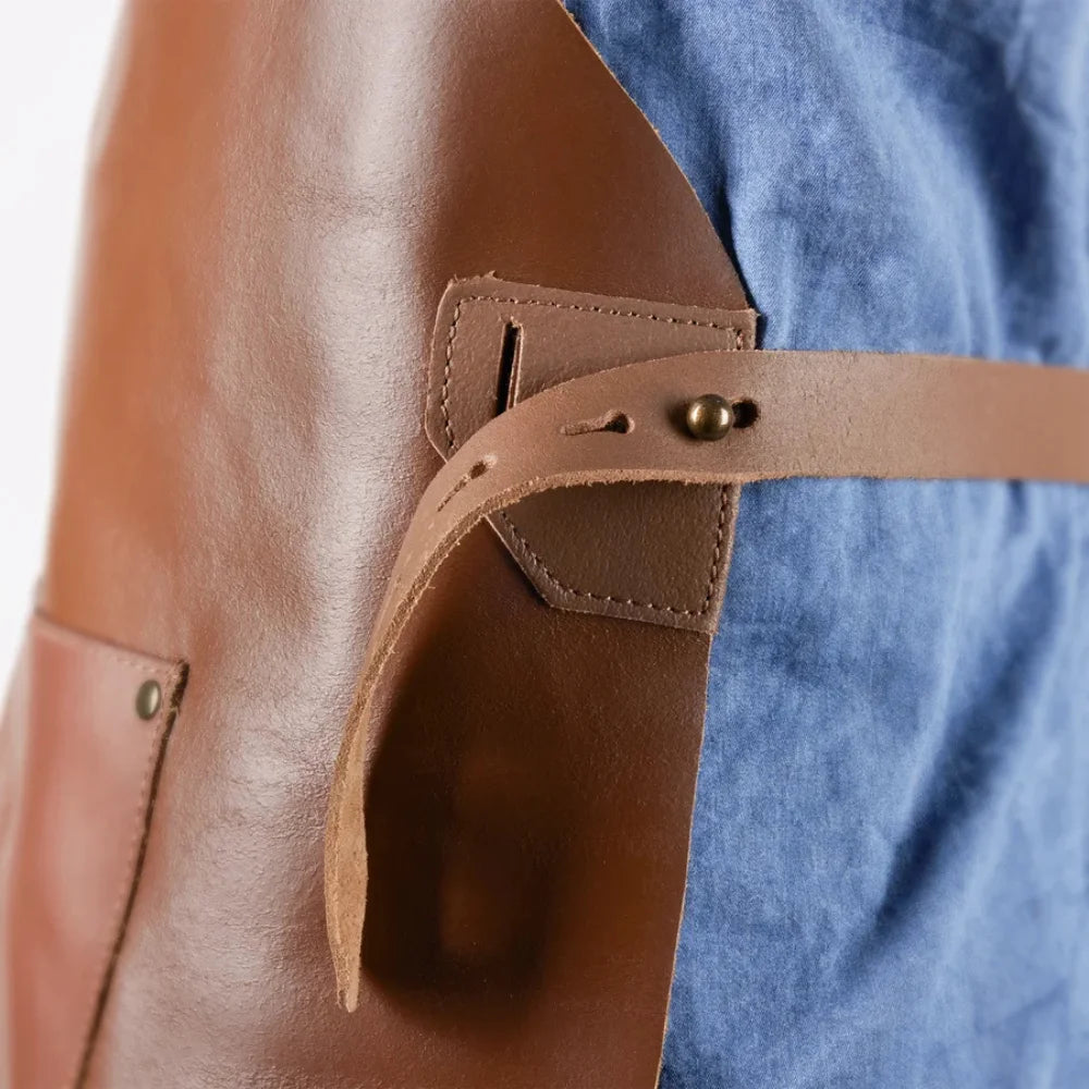 Personalized Genuine Leather Apron with Your Name on it