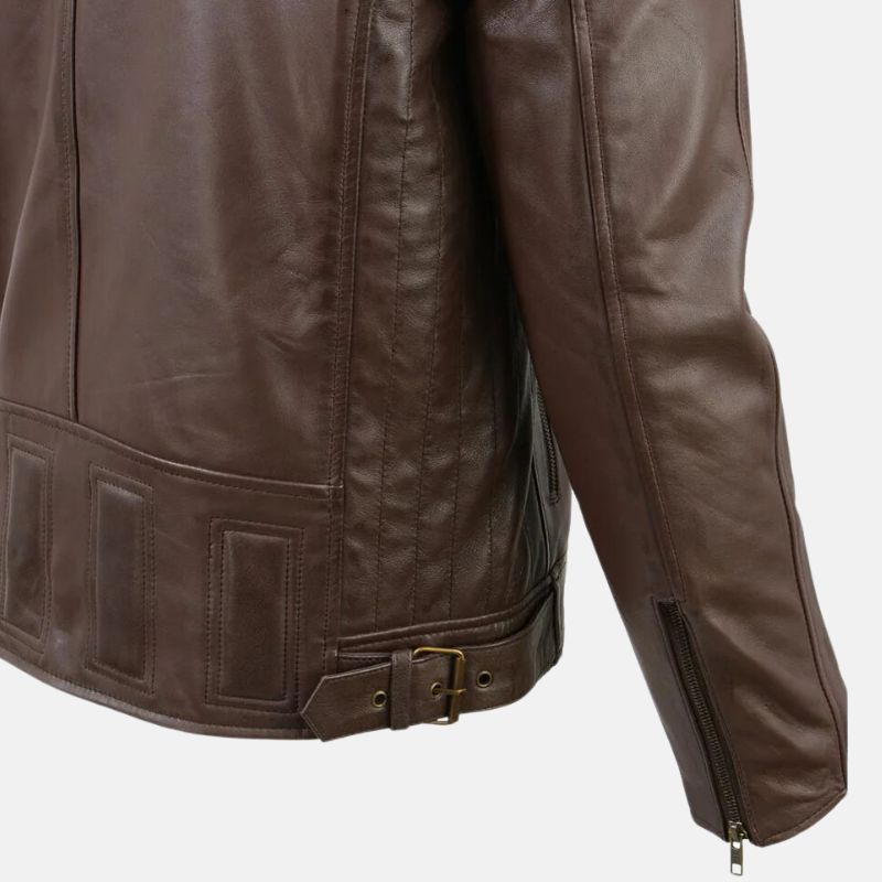 Leather Cafe Racer Jacket